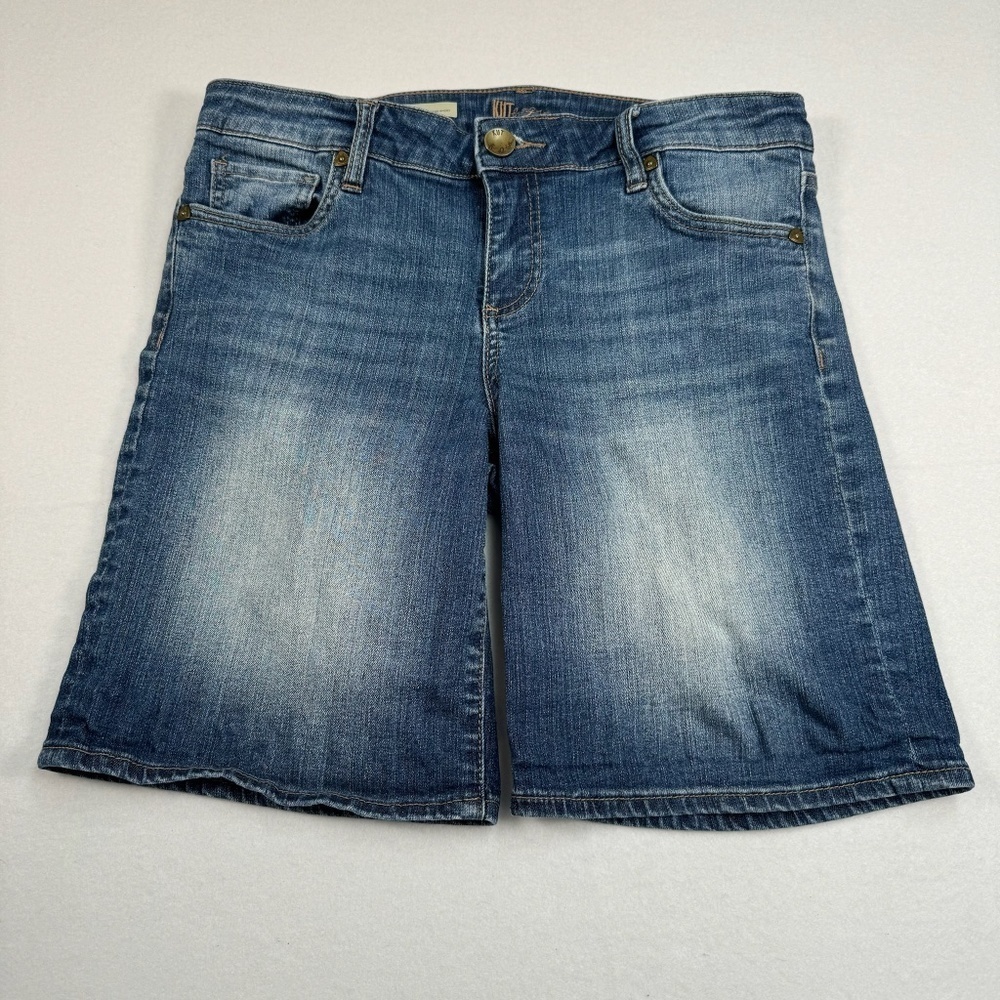 Kut From The Kloth Catherine Boyfriend Shorts Bermuda Womens Size 6 Medium Wash
